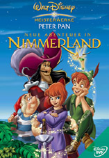 DVD-Cover: Peter Pan 2 - Neue Abenteuer in Nimmerland, mit den Stimmen von Uwe Bschken, Magdalena Turba, David Hellwig, Maximilian Artajo, ...