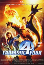 DVD-Cover: Fantastic Four, mit Jessica Alba, Ioan Gruffudd, Michael Chiklis, Chris Evans, Julian McMahon, ...